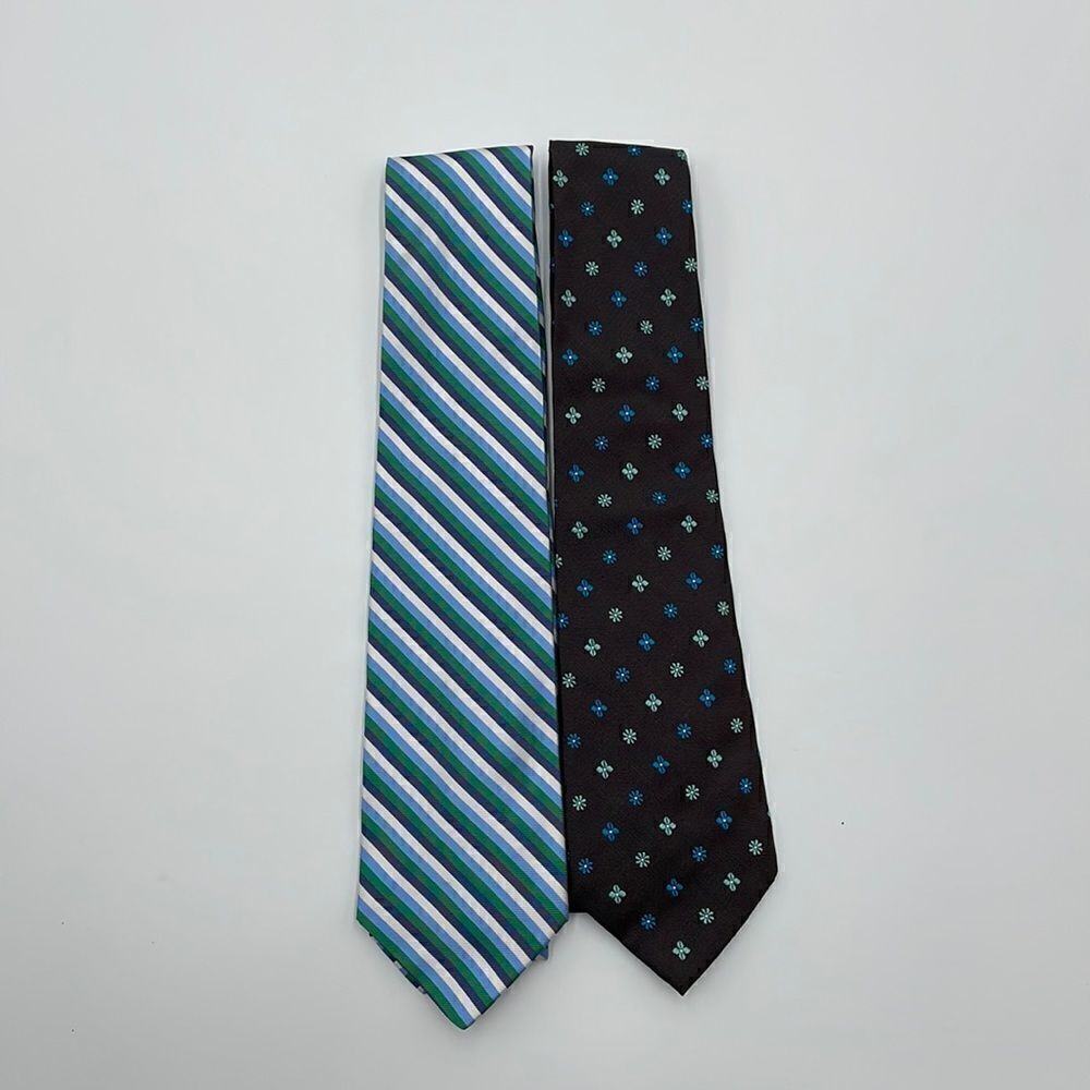 Set of two 100% silk Barney’s New York ties
